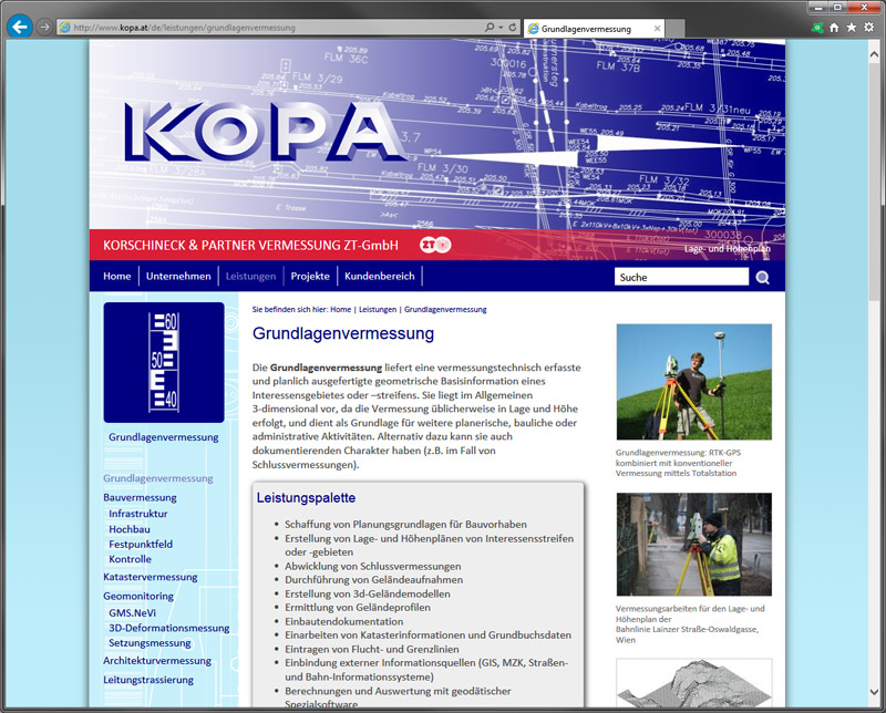 Screenshot - www.kopa.at