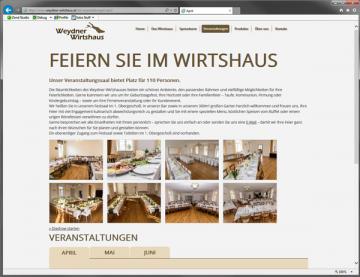 Screenshot www.weydner-wirtshaus.at